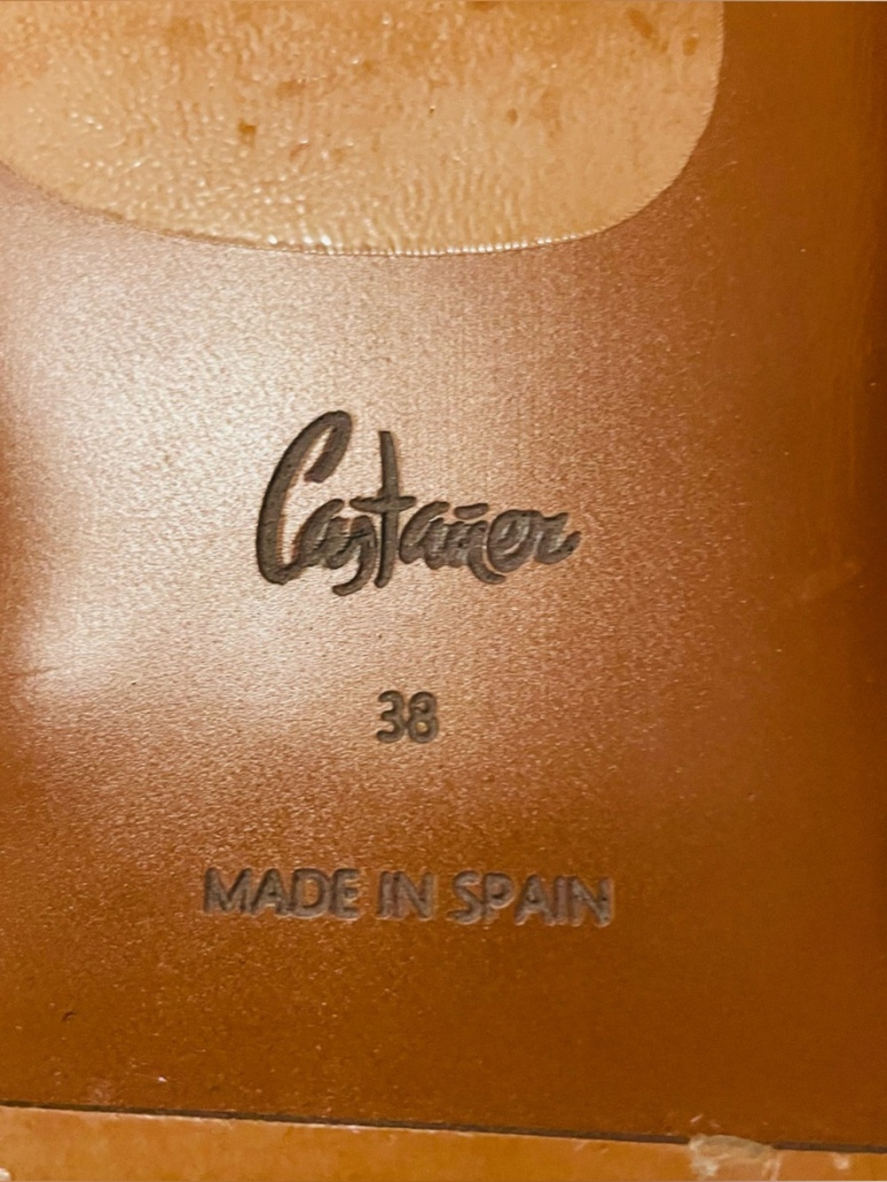 Castaner Tan Leather Espadrille Wedge Sandals - Picture 11 of 11